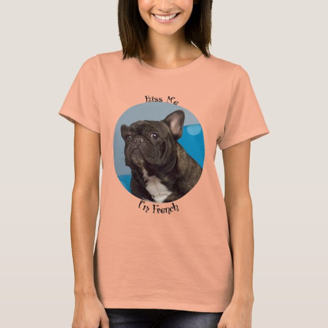 Camiseta T-Shirt para Bulldog Francês (Frente)