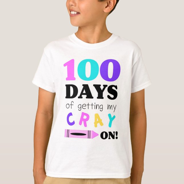 Camiseta T-shirt para comemorar 100 dias do jardim de (Frente)