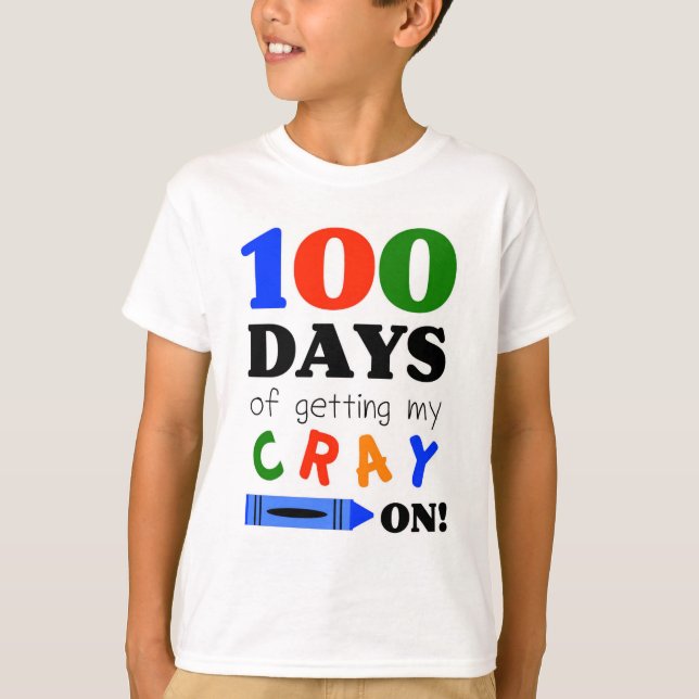 Camiseta T-shirt para comemorar 100 dias do jardim de (Frente)