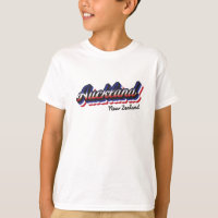 T-Shirt para Crianças da Nova Zelândia Retro Auckl