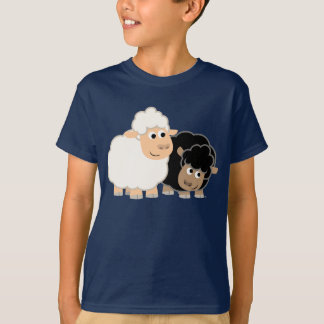 Camiseta T-Shirt para Crianças de Duas Caricaturas Cutas