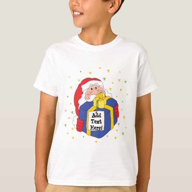 Camiseta T-Shirt para Crianças de Natal (Frente)