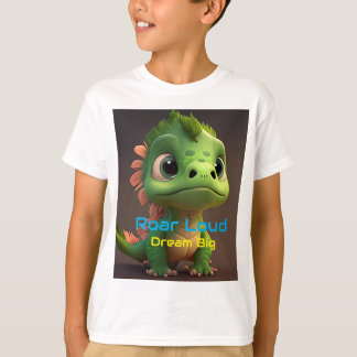 CAMISETA T-SHIRT PARA CRIANÇAS, DINO DESIGN