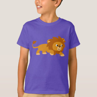 Camiseta T-shirt para crianças do Leão de Cartoon Smart Bon