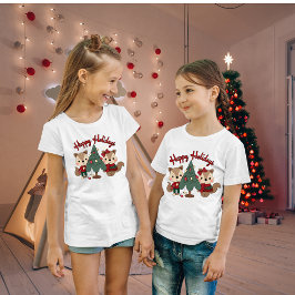 Camiseta T-shirt para crianças felizes, feriados