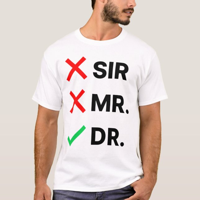 Camiseta T-shirt para graduação PhD (Frente)