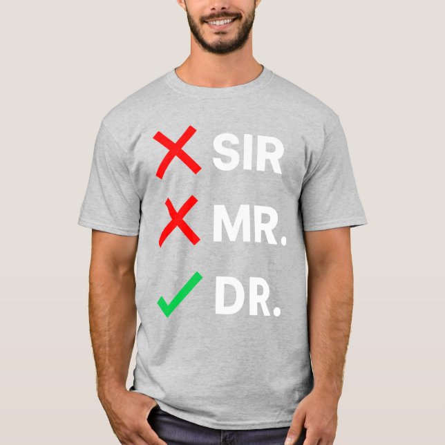 Camiseta T-shirt para graduação PhD (Frente)