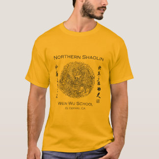 Camiseta T-shirt para homens - ouro de Shaolin