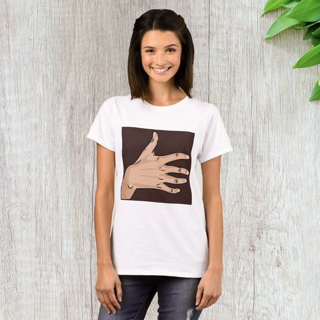 Camiseta T-Shirt Para Mulheres De Mão (Criador carregado)