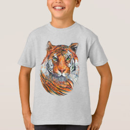 Camiseta T-shirt para o TIGRE SELVAGEM do menino
