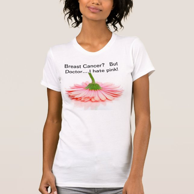 Camiseta T-shirt para sobreviventes do cancro da mama (Frente)