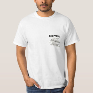 Camiseta T-shirt-PARE A GUERRA pequeno