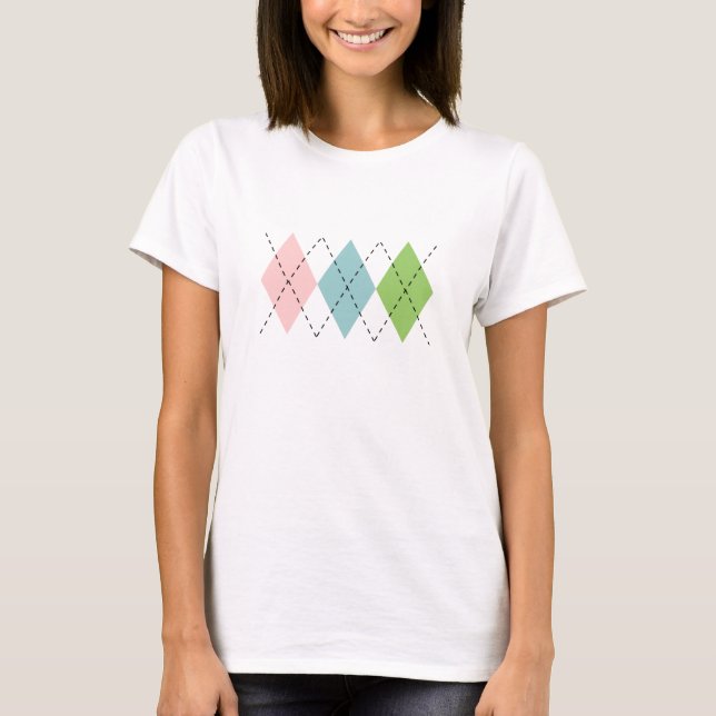 Camiseta T-shirt Pastel de Argyle (Frente)