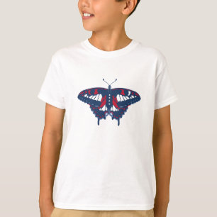 Camiseta T-shirt patriótico da borboleta