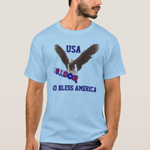 Camiseta T-shirt patriótico de América dos deus abençoe