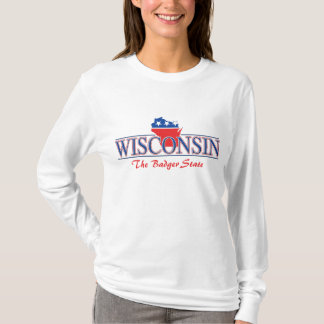 Camiseta T-shirt patriótico de Wisconsin