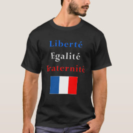 Camiseta T-shirt patriótico francês - igualdade da