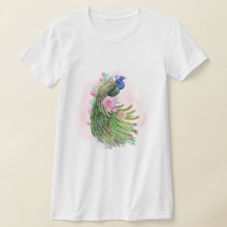 Camiseta T‑Shirt Pavão Vintage