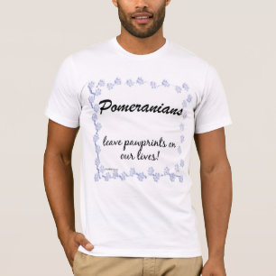 Camiseta T-shirt Pawprint Pomeraniana
