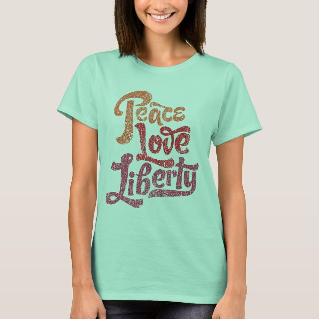 Camiseta T-Shirt Paz Love Liberty (Frente)