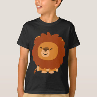 Camiseta T-shirt peluches bonito das crianças do leão dos