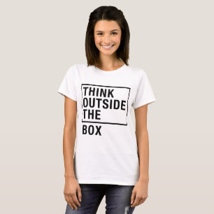 Camiseta T-Shirt Pense Fora Da Caixa, Tumblr tee