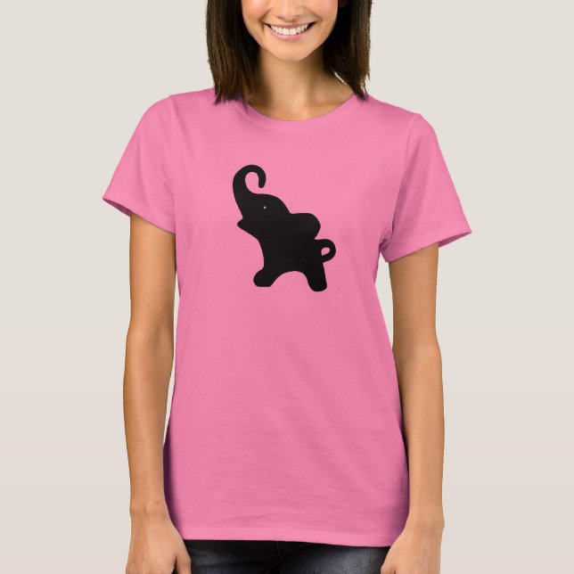 Camiseta T-shirt pequenino do elefante (Frente)