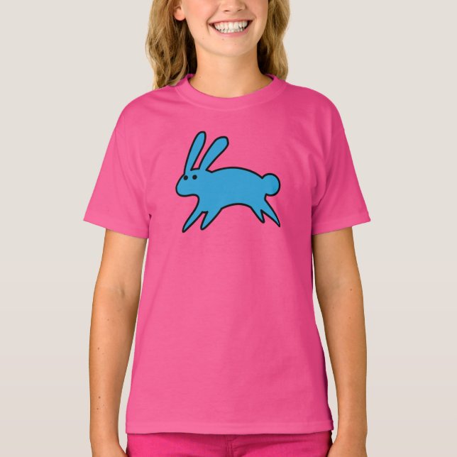 Camiseta T-Shirt Pequeno Coelhinho Azul (Frente)