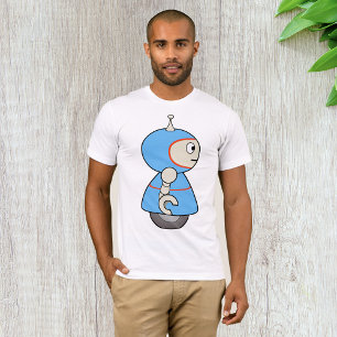 Camiseta T-Shirt Pequeno Robô Azul