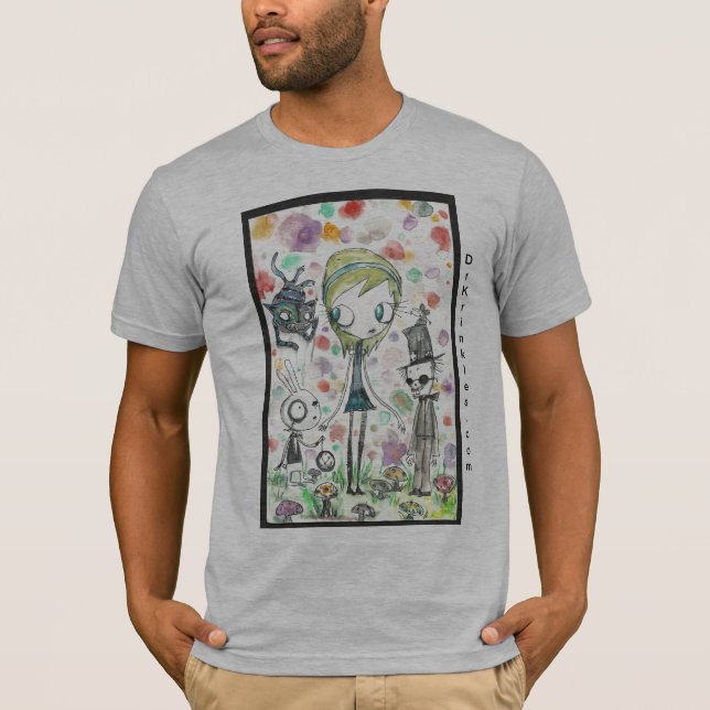 Camiseta T-shirt PERDIDO de ALICE pelo Dr. krinkles (Frente)