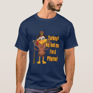 Camiseta T-shirt - peregrino de Turquia da acção de graç
