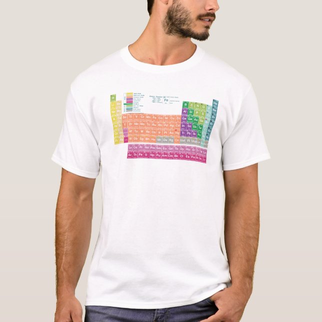 Camiseta T-Shirt periodic table of elements (Frente)