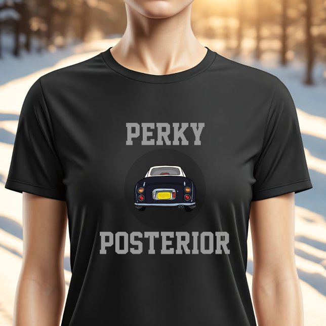 Camiseta T-Shirt Perky Posterior Negro Funny Figaro Car (If you love black figaro cars and have a perky posterior (of course you do), here's your  t-shirt)