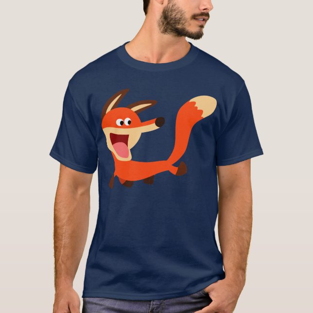 Camiseta T-shirt pernicioso bonito do Fox dos desenhos (Frente)