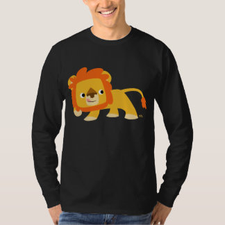 Camiseta T-shirt pernicioso da longo-Capa do leão dos