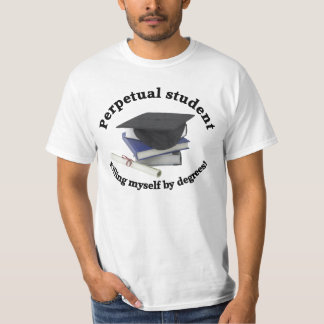 Camiseta t-shirt perpétuo do valor dos homens do estudante