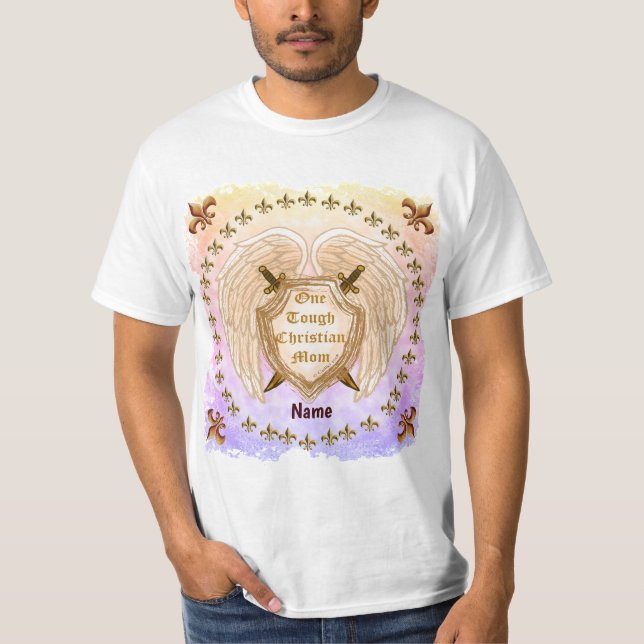 Camiseta T-Shirt personalizada da Mãe Cristã Duro (Frente)