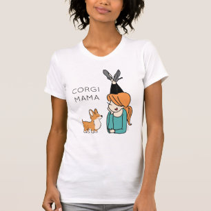 Camiseta T-Shirt Personalizada da Mama Corgi