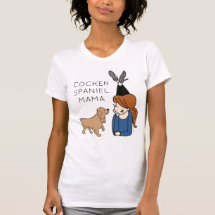 Camiseta T-Shirt Personalizada da Mama de Cocker Spaniel