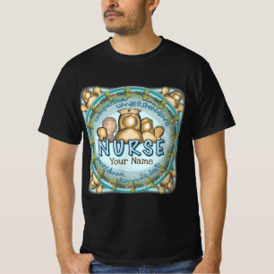 Camiseta t-shirt personalizada das enfermeiras Rainbow Mott