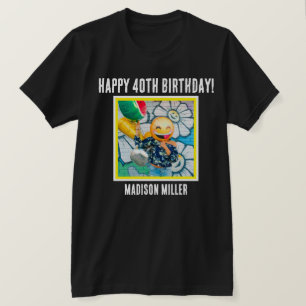 Camiseta T-Shirt Personalizada de Aniversário do Quarenta M