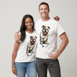 Camiseta T-shirt personalizada do Bulldog