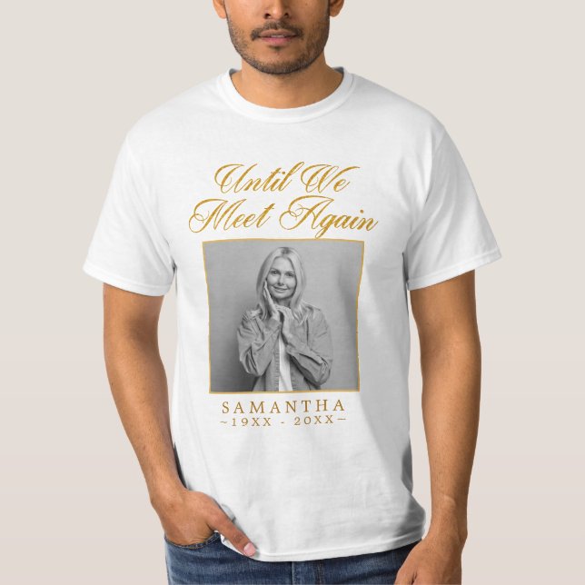 Camiseta T-Shirt Personalizada do Funeral do Memorial Doura (Frente)