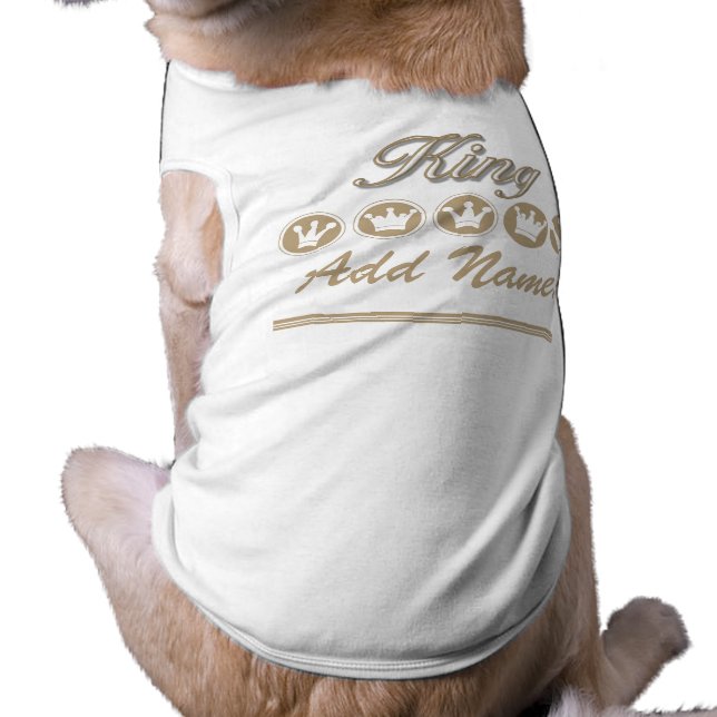 Camiseta T-shirt personalizada do King Dog (Verso)