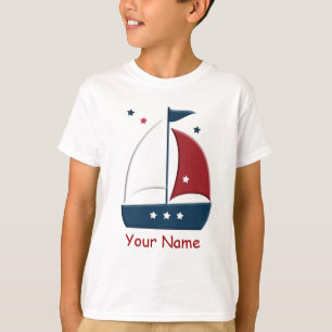 Camiseta T-shirt personalizada do marinheiro náutico do ve