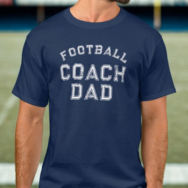 Camiseta T-Shirt Personalizada Do Pai De Futebol (For the Dad who is also a Football Coach)