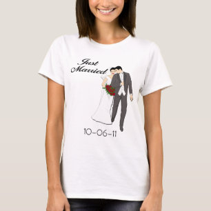 Camiseta T-shirt personalizada do Recem casados