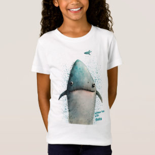 Camiseta t-shirt personalizada do tubarão