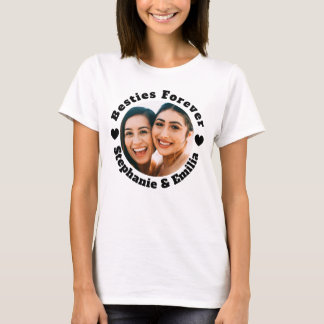 Camiseta T-shirt personalizada dos melhores amigos fotográf