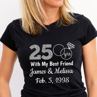 Camiseta T-shirt personalizada e personalizada do 25 de ani